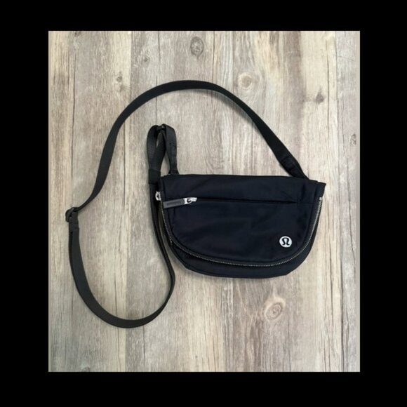 lululemon athletica Handbags - Lululemon All Night Festival Bag Micro 2L Black / Silver